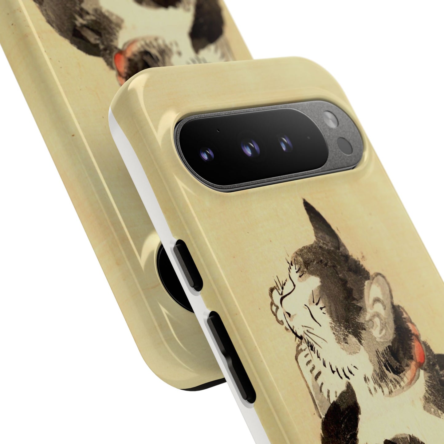 Sleeping Cat iPhone Case | Meiji Era Japanese Ink Painting | Ukiyo-e Art Phone Case | Vintage Japan Cat Gift