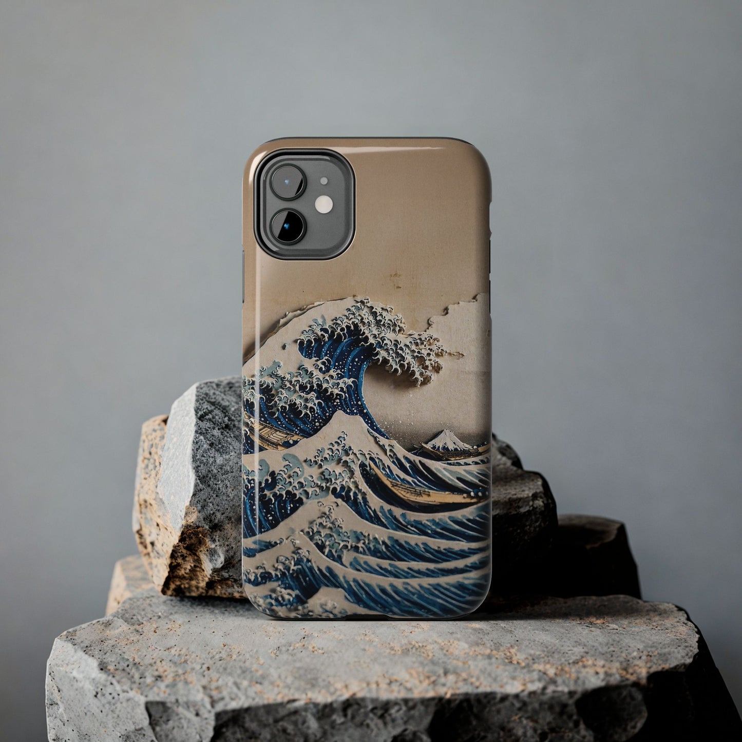 Japanese Great Wave Phone Case | Hokusai Katsushika 3D Art | Edo Era Masterpiece | Fuji Mountain