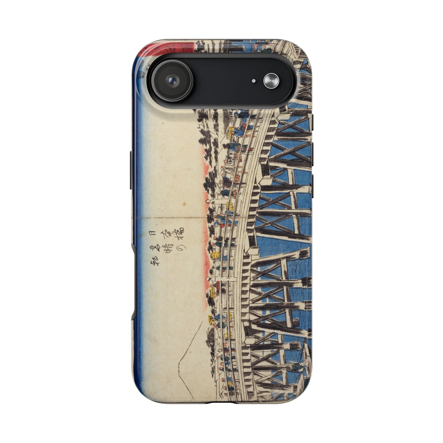 浮世絵ブリッジ・ミニマルスマホケース Ukiyo-e Bridge Minimalist Phone Case