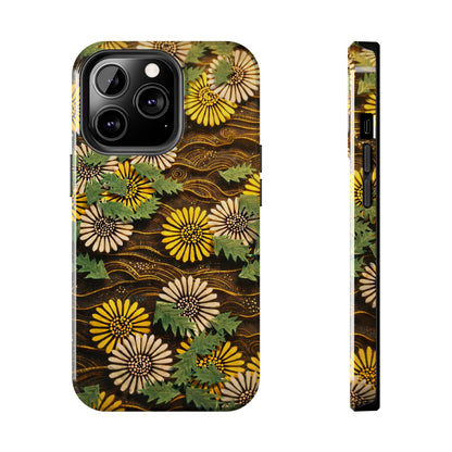 Japanese Dandelion Tough Phone Case | Kamisaka Sekka Zuanbyakushu 1901 | Meiji Era Art