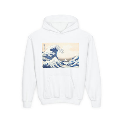 Great Wave off Kanagawa Kids Hoodie - Hokusai Japanese Art Youth Sweatshirt