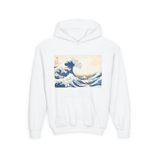 Great Wave off Kanagawa Kids Hoodie - Hokusai Japanese Art Youth Sweatshirt
