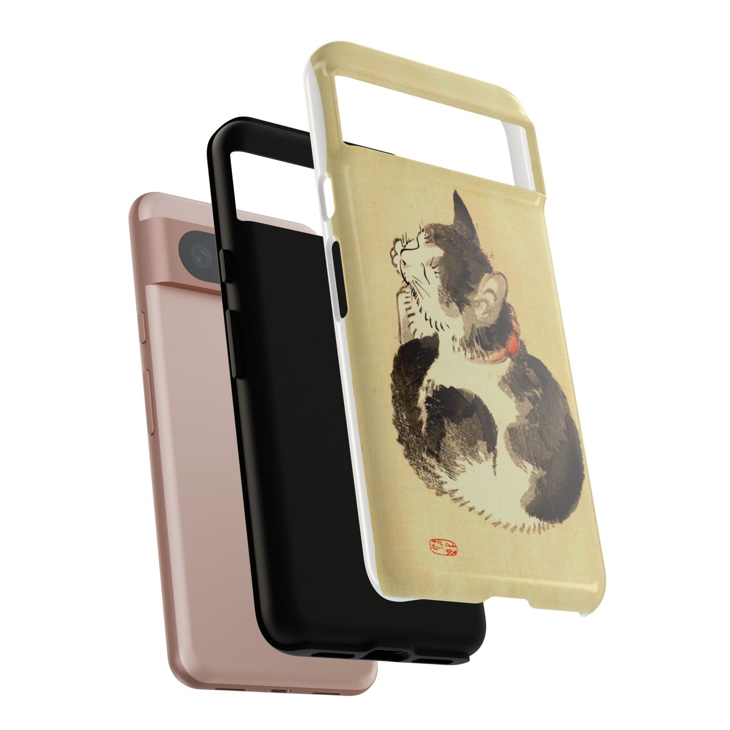 Sleeping Cat iPhone Case | Meiji Era Japanese Ink Painting | Ukiyo-e Art Phone Case | Vintage Japan Cat Gift