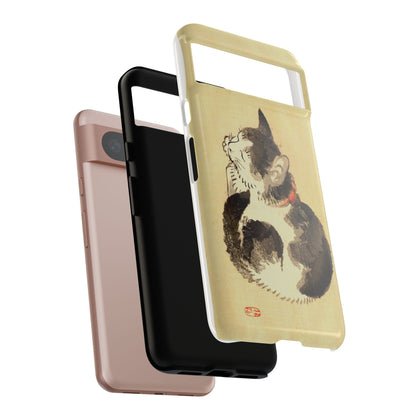 Sleeping Cat iPhone Case | Meiji Era Japanese Ink Painting | Ukiyo-e Art Phone Case | Vintage Japan Cat Gift