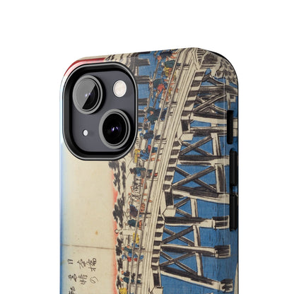 浮世絵ブリッジ・ミニマルスマホケース Ukiyo-e Bridge Minimalist Phone Case