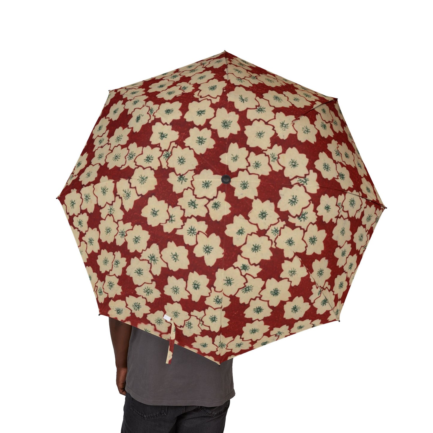 Taisho Umbrella Tales | 1926 Elegant Sakura Umbrella | Vintage Chiyogami Art