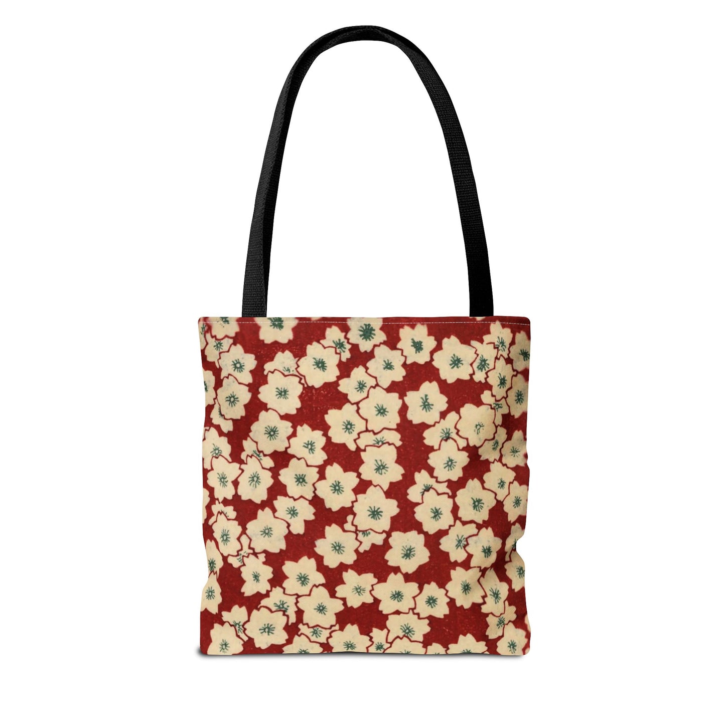 Japanese Sakura Tote Bag - Taisho Era Chiyogami Washi Pattern Vintage Design