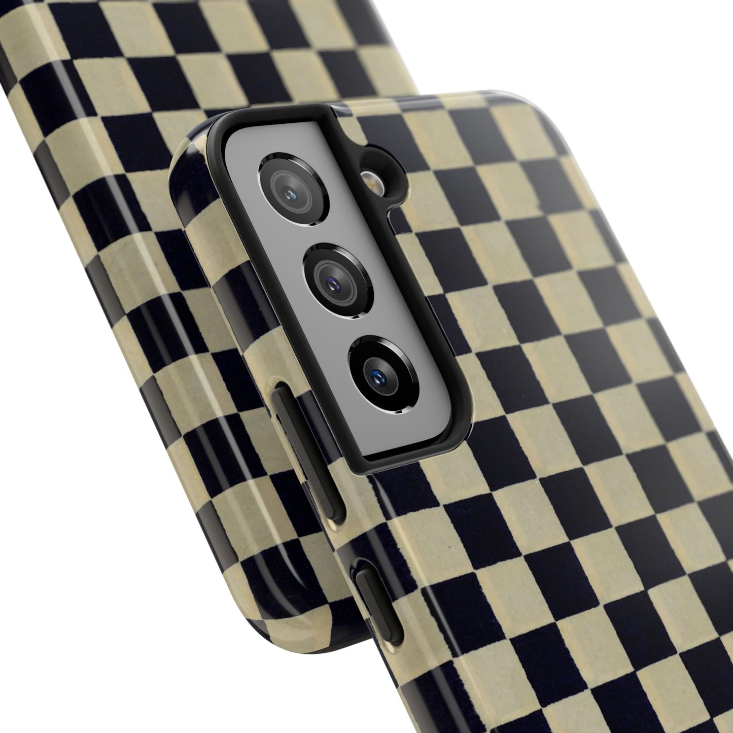 Ichimatsu Check Phone Case | Japanese Chiyogami Art | Taisho Modern Design 1926