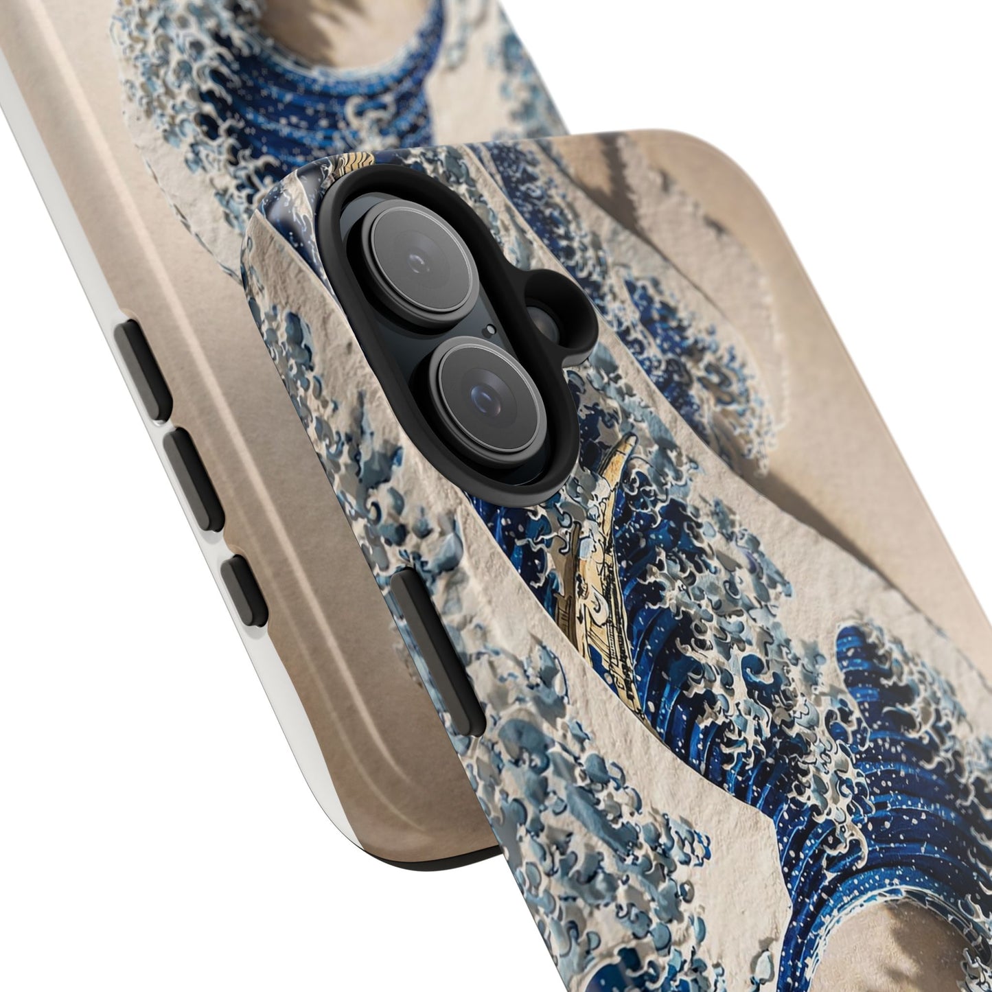 Great Wave 3D Embossed Tough Phone Case – Hokusai Japanese Art