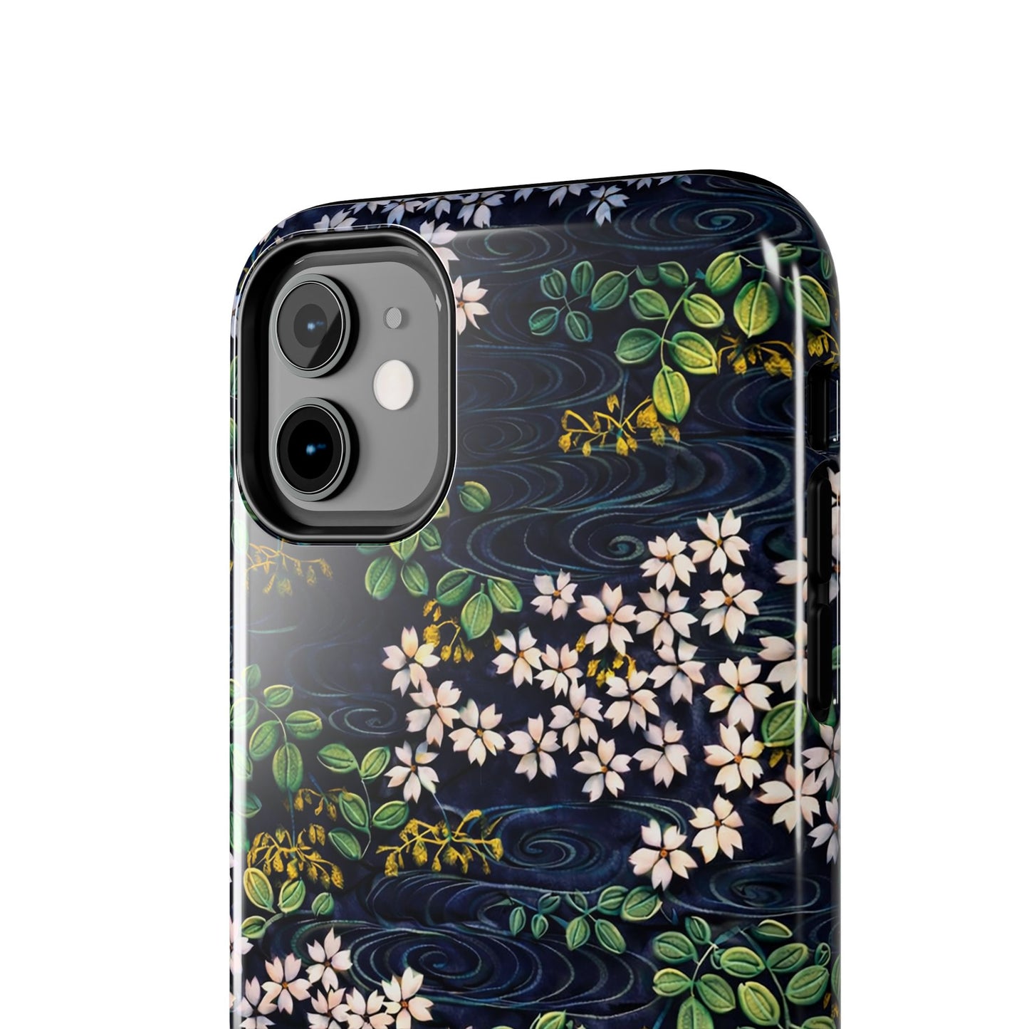 Sakura River Night Phone Case – Japanese Chiyogami Inspired Design