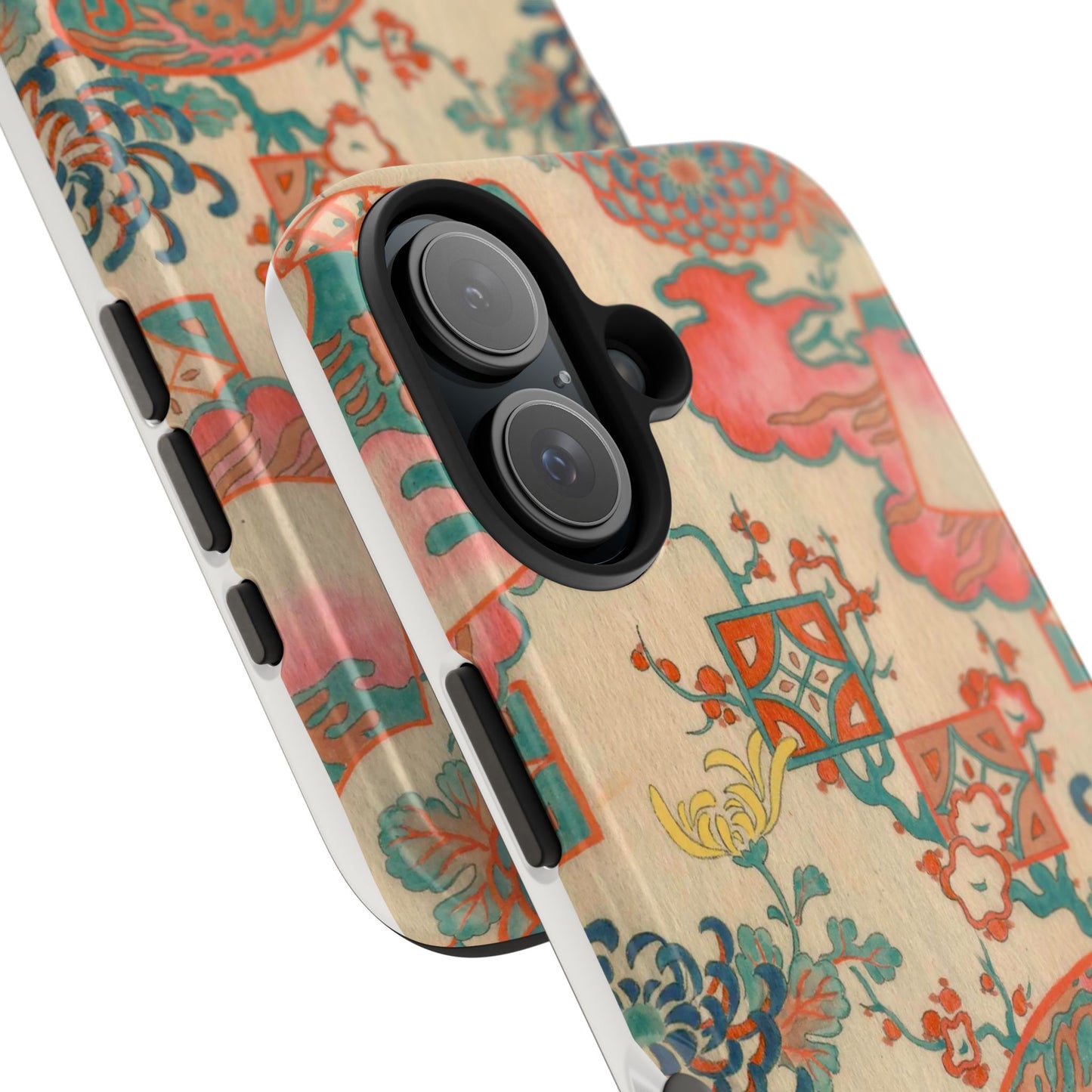 Meiji Era Fan & Chrysanthemum Phone Case | 1901 Zuan Hyakushu | Japanese Art