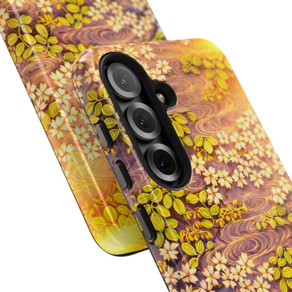 Sakura River Morning Light Phone Case – Japanese Chiyogami Inspired