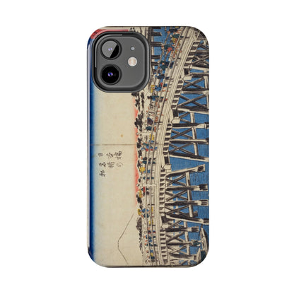 浮世絵ブリッジ・ミニマルスマホケース Ukiyo-e Bridge Minimalist Phone Case