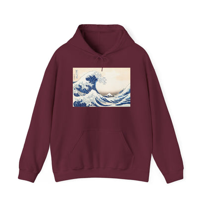 Great Wave off Kanagawa Hoodie - Hokusai Japanese Ukiyo-e Unisex Sweatshirt
