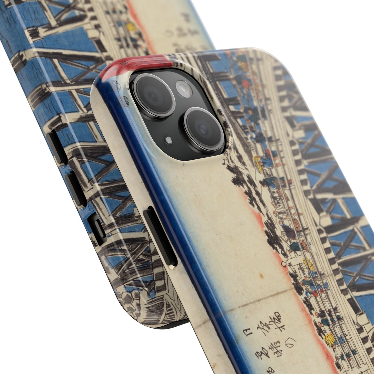 浮世絵ブリッジ・ミニマルスマホケース Ukiyo-e Bridge Minimalist Phone Case
