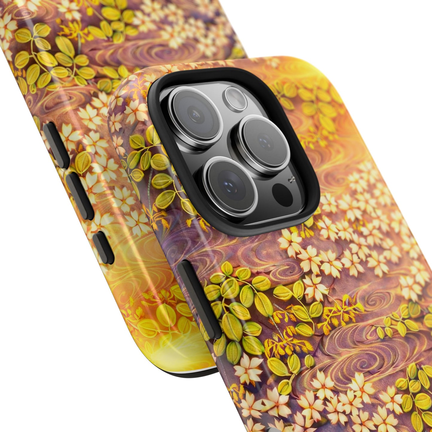 Sakura River Morning Light Phone Case – Japanese Chiyogami Inspired