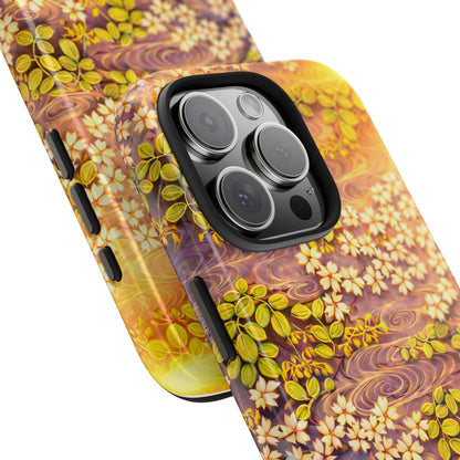 Sakura River Morning Light Phone Case – Japanese Chiyogami Inspired