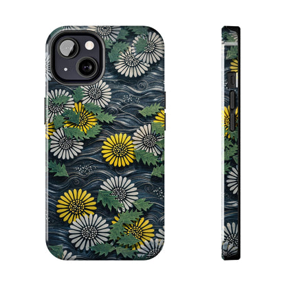 Japanese Dandelion Moonlight Tough Phone Case | Kamisaka Sekka 1901 | Meiji Era Art