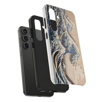Great Wave 3D Shadow Relief Tough Phone Case – Hokusai Japanese Art