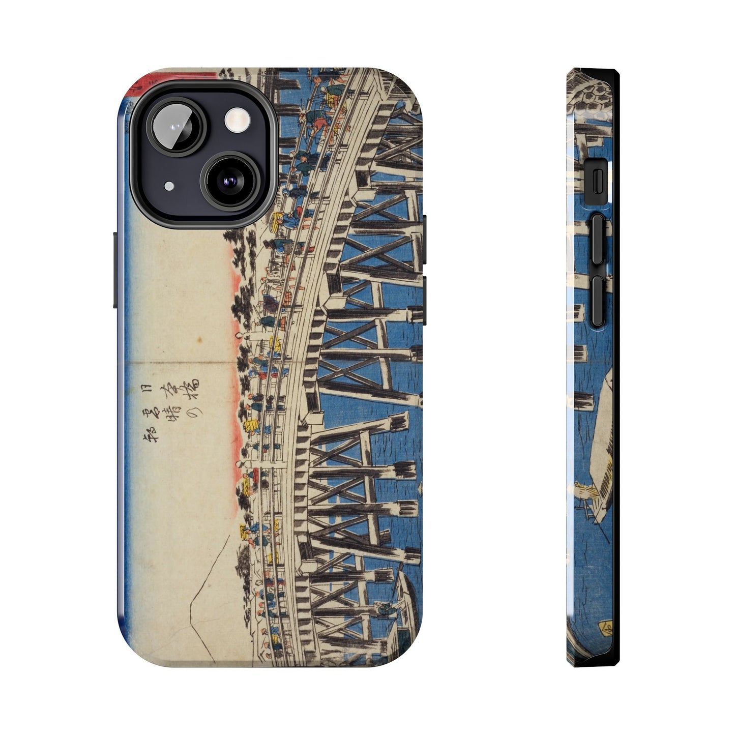 浮世絵ブリッジ・ミニマルスマホケース Ukiyo-e Bridge Minimalist Phone Case