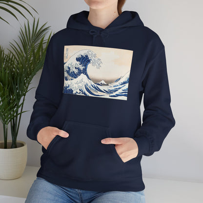 Great Wave off Kanagawa Hoodie - Hokusai Japanese Ukiyo-e Unisex Sweatshirt