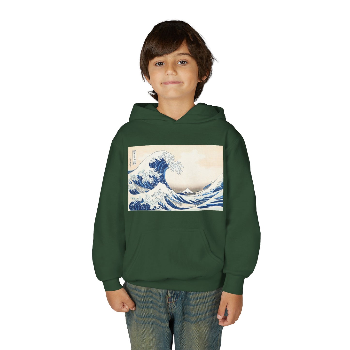 Great Wave off Kanagawa Kids Hoodie - Hokusai Japanese Art Youth Sweatshirt