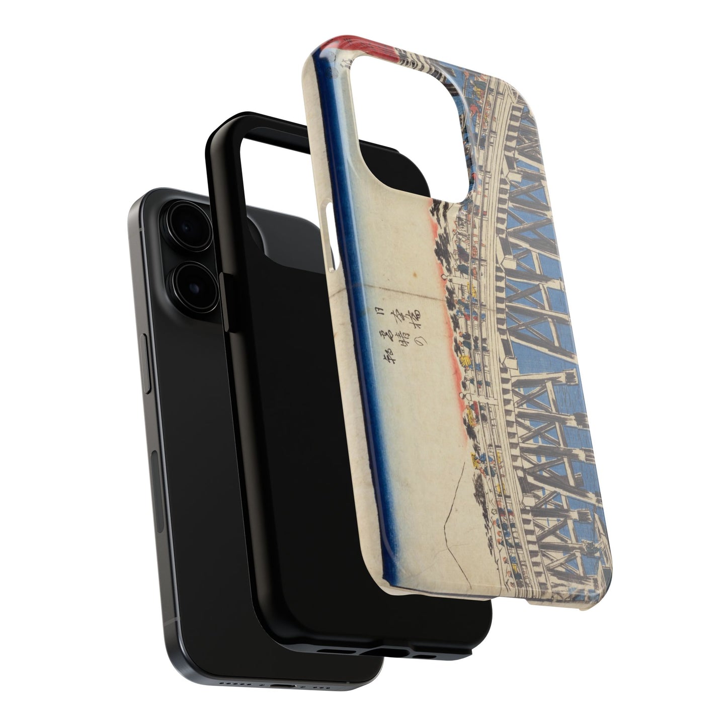 浮世絵ブリッジ・ミニマルスマホケース Ukiyo-e Bridge Minimalist Phone Case