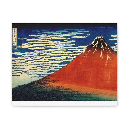 Red Fuji Canvas Print - Hokusai Fine Wind Clear Morning Japanese Ukiyo-e Wall Art