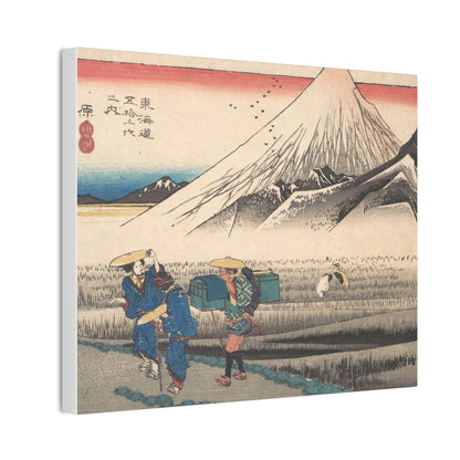 Hara: Morning Fuji - Tokaido 53 Stations Canvas Art | Hiroshige Japanese Woodblock Print