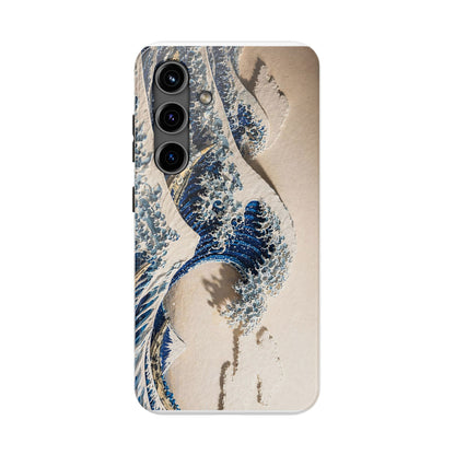 Great Wave 3D Embossed Tough Phone Case – Hokusai Japanese Art