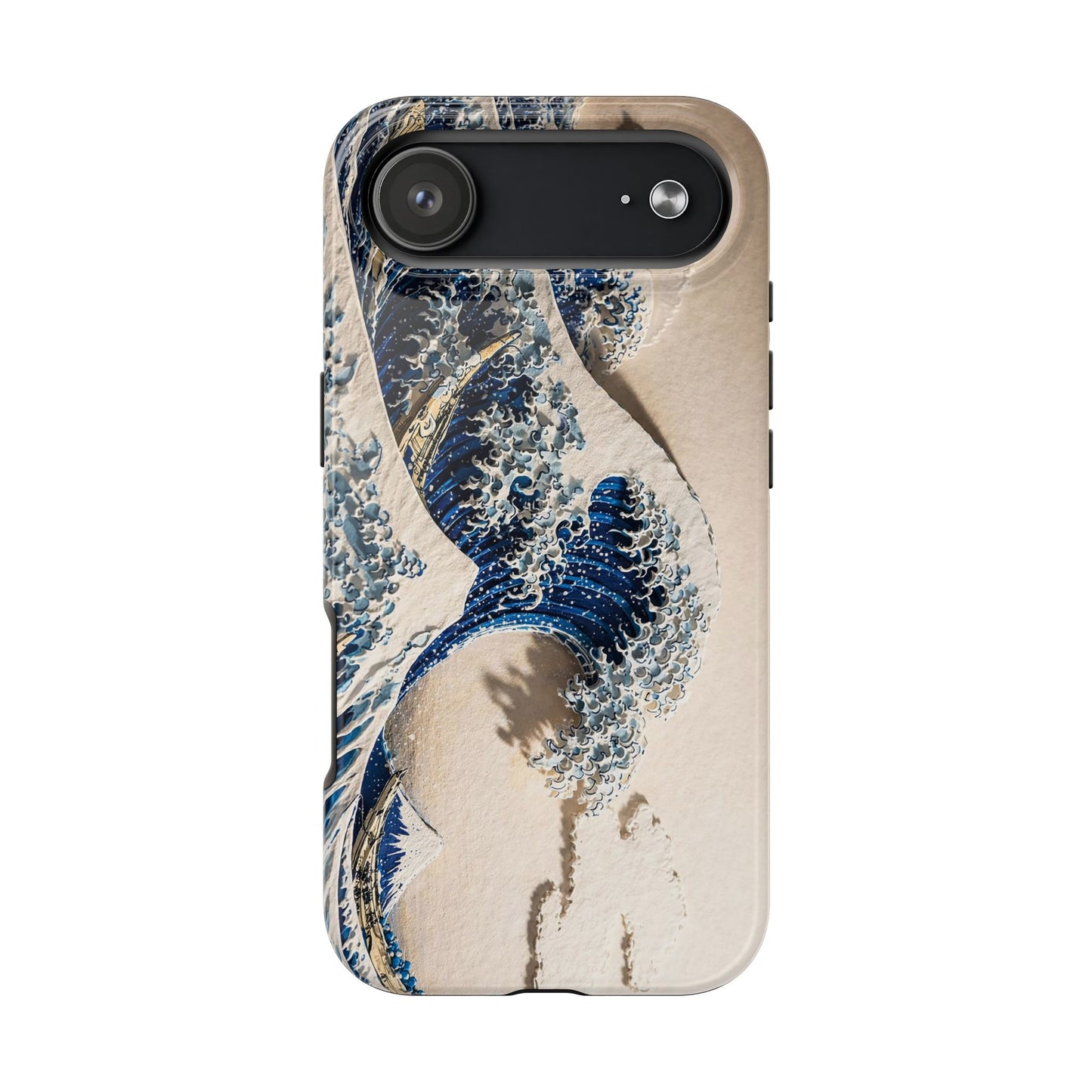 Great Wave 3D Embossed Tough Phone Case – Hokusai Japanese Art