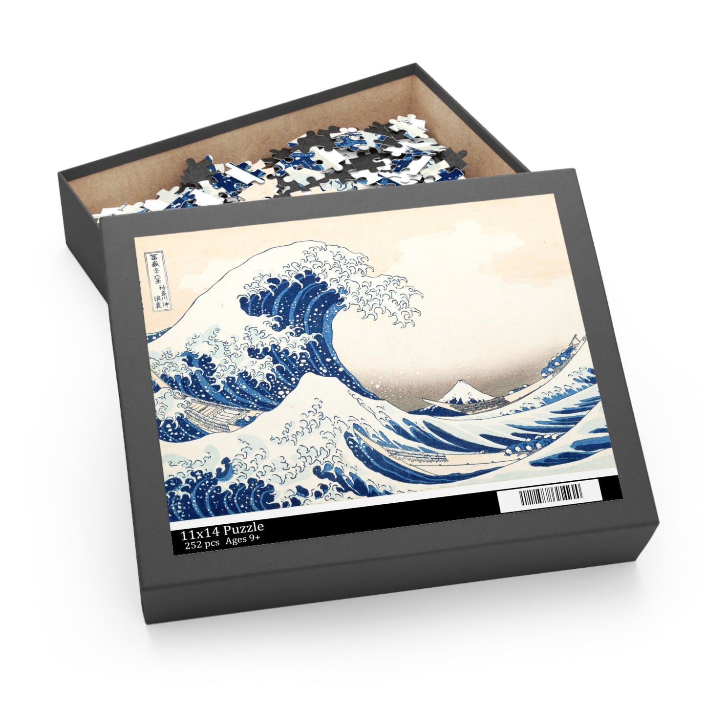 “Hokusai Great Wave Jigsaw Puzzle – Japanese Art Gift”(120/252/500 pcs)