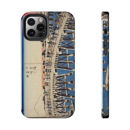 浮世絵ブリッジ・ミニマルスマホケース Ukiyo-e Bridge Minimalist Phone Case