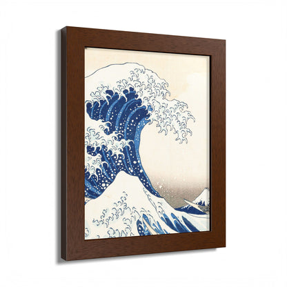 The Great Wave off Kanagawa – Katsushika Hokusai |  Japanese Ukiyo-e Fine Art Framed Poster |  Vintage Wall Art Print