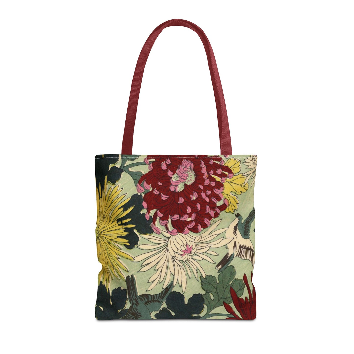 Japanese Chiyogami Floral Tote Bag – Traditional Washi Pattern Inspired by Taisho Era Design