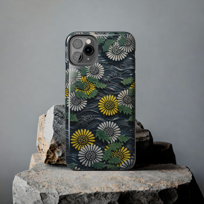 Japanese Dandelion Moonlight Tough Phone Case | Kamisaka Sekka 1901 | Meiji Era Art