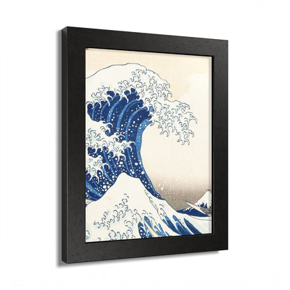 The Great Wave off Kanagawa – Katsushika Hokusai |  Japanese Ukiyo-e Fine Art Framed Poster |  Vintage Wall Art Print