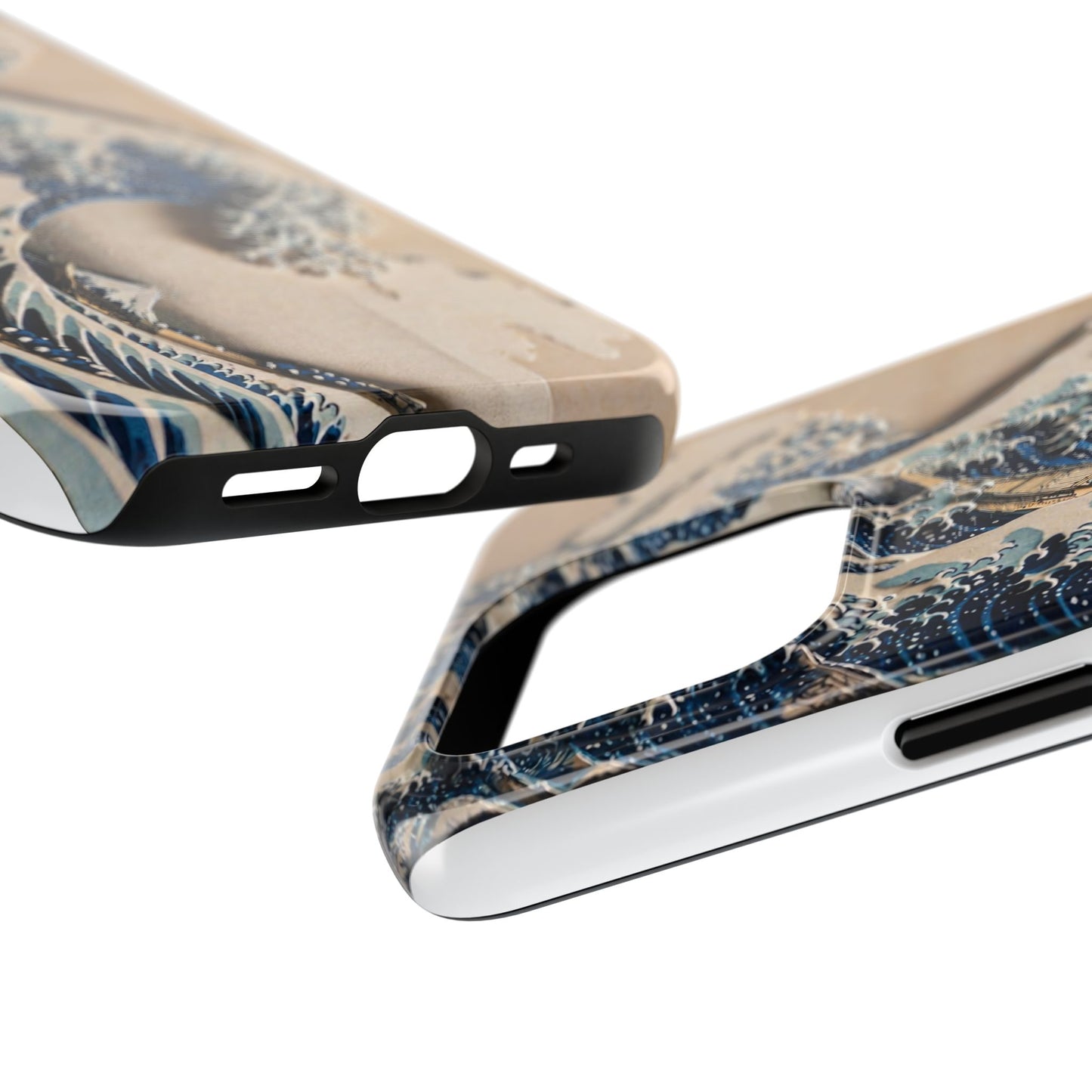 Great Wave 3D Shadow Relief Tough Phone Case – Hokusai Japanese Art
