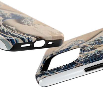 Great Wave 3D Shadow Relief Tough Phone Case – Hokusai Japanese Art