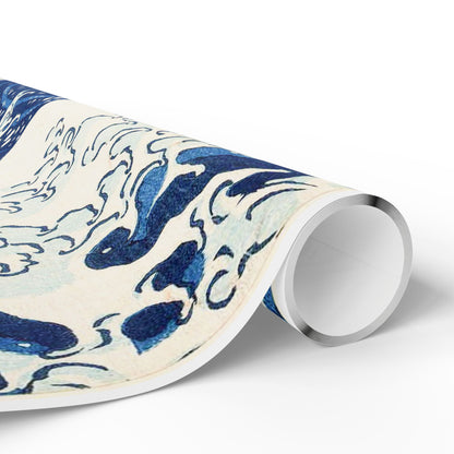 Great Wave off Kanagawa Wrapping Paper - Hokusai Japanese Ukiyo-e Gift Wrap