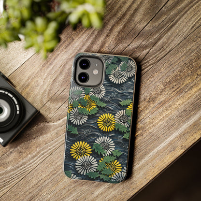 Japanese Dandelion Moonlight Tough Phone Case | Kamisaka Sekka 1901 | Meiji Era Art