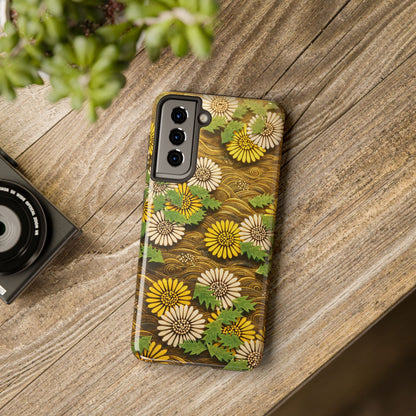 Japanese Dandelion Morning Glow Tough Phone Case | Kamisaka Sekka 1901 | Meiji Era Art