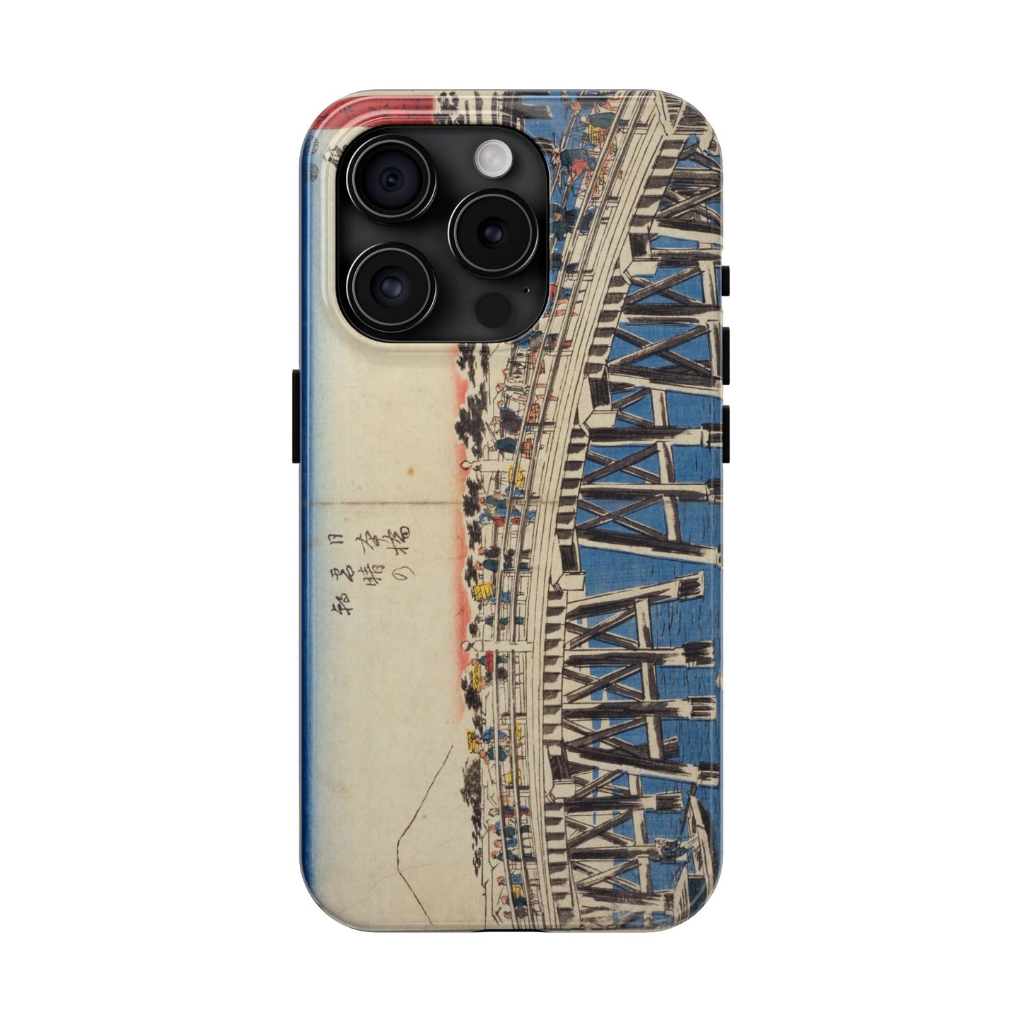 浮世絵ブリッジ・ミニマルスマホケース Ukiyo-e Bridge Minimalist Phone Case