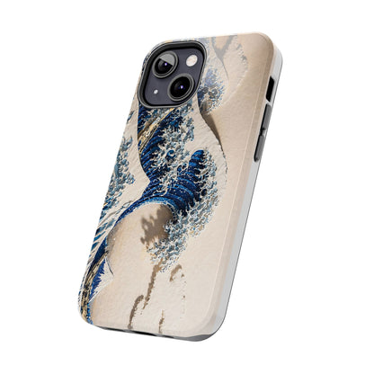 Great Wave 3D Embossed Tough Phone Case – Hokusai Japanese Art