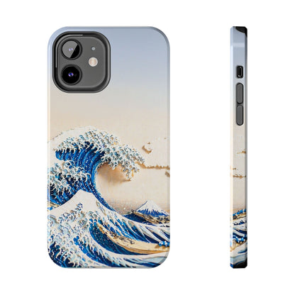 Japanese Great Wave Morning Glow Phone Case | Hokusai 3D Art | Edo Era Masterpiece