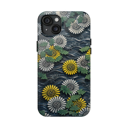 Japanese Dandelion Moonlight Tough Phone Case | Kamisaka Sekka 1901 | Meiji Era Art