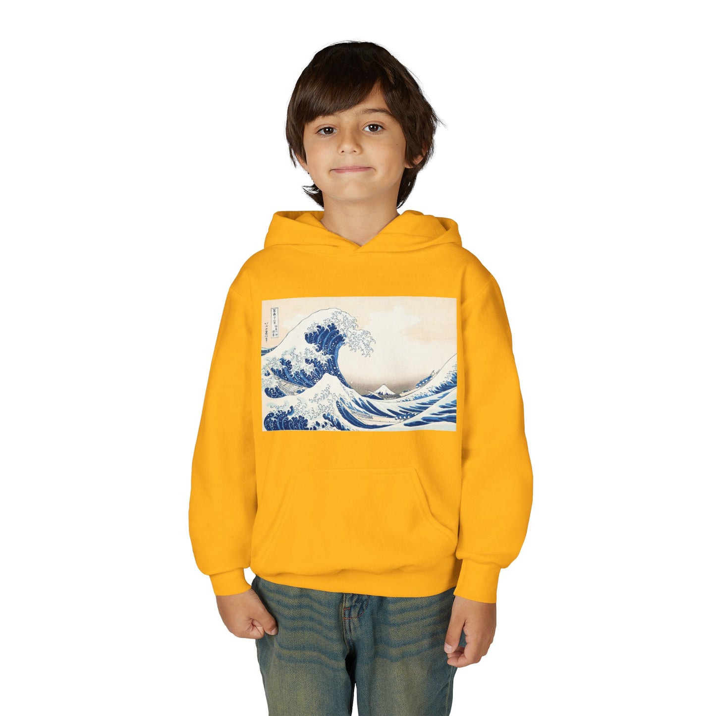 Great Wave off Kanagawa Kids Hoodie - Hokusai Japanese Art Youth Sweatshirt