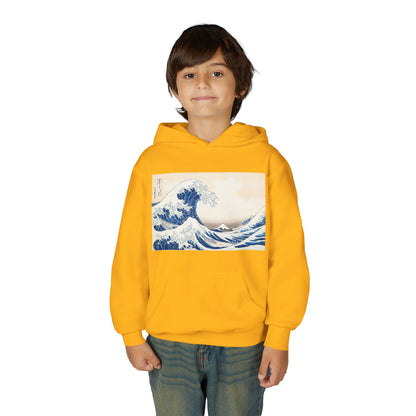 Great Wave off Kanagawa Kids Hoodie - Hokusai Japanese Art Youth Sweatshirt