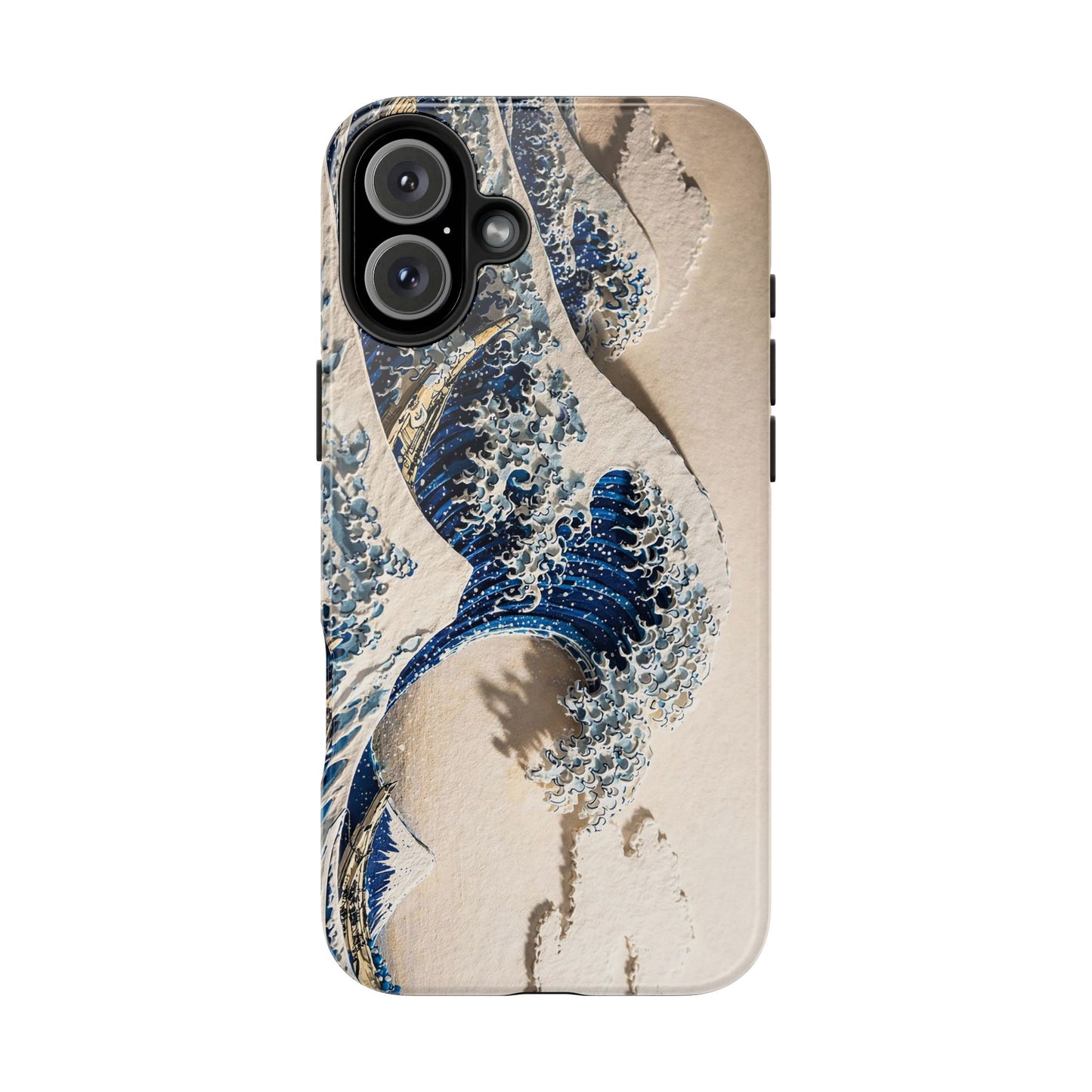 Great Wave 3D Embossed Tough Phone Case – Hokusai Japanese Art
