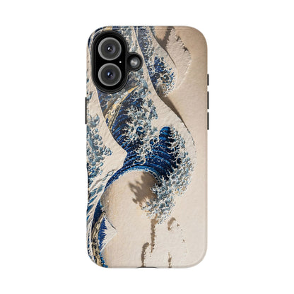 Great Wave 3D Embossed Tough Phone Case – Hokusai Japanese Art